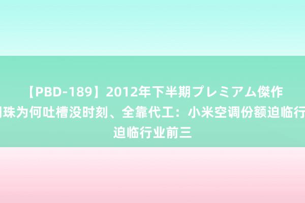 【PBD-189】2012年下半期プレミアム傑作選 董明珠为何吐槽没时刻、全靠代工：小米空调份额迫临行业前三