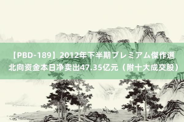 【PBD-189】2012年下半期プレミアム傑作選 北向资金本日净卖出47.35亿元（附十大成交股）