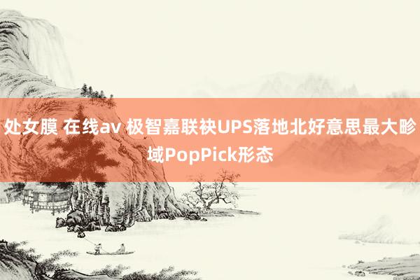 处女膜 在线av 极智嘉联袂UPS落地北好意思最大畛域PopPick形态